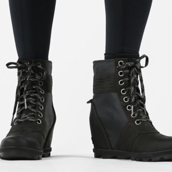 black sorel lexie wedge